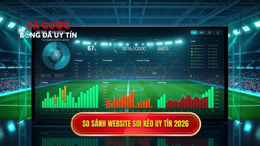Bảng so sánh các tính năng của Top website soi kèo bóng đá uy tín nhất 2026