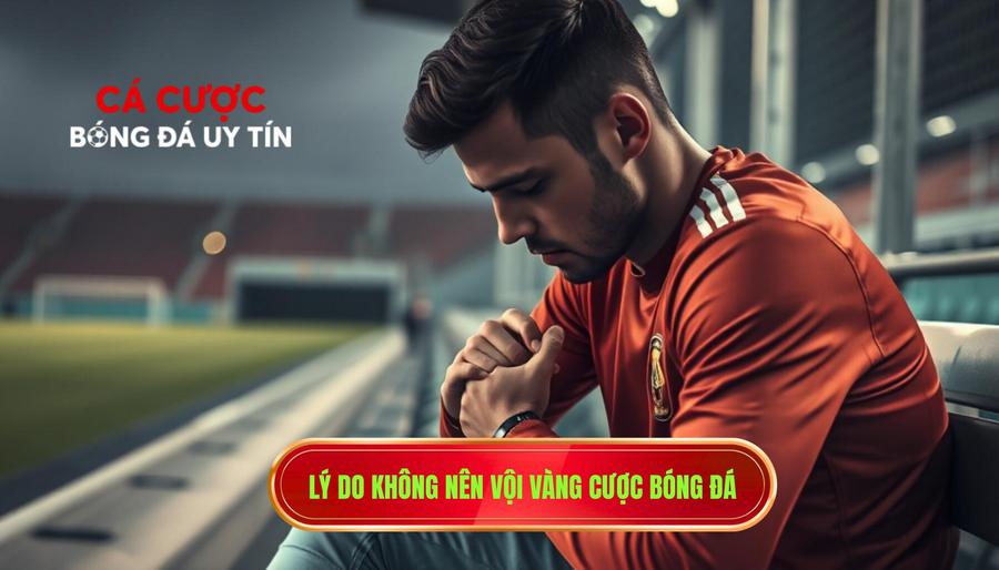 Lý do không nên vội vàng cược bóng đá
